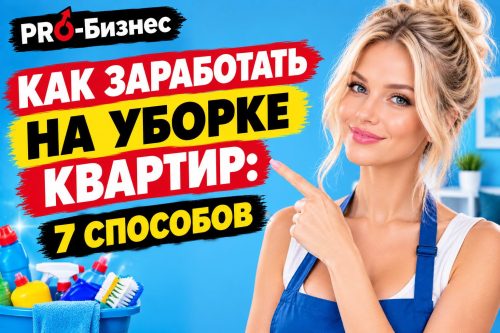 Красивая девушка и надпись как заработать на уборке квартир: 7 способов