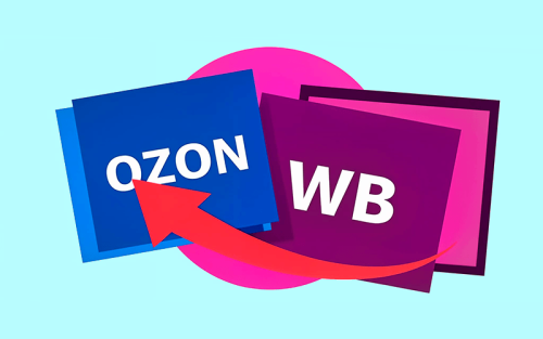 Надписи Wildberries и Ozon